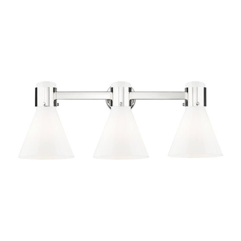 Innovations Lighting Downtown Urban - Lawton Cone - 3 Light 24" Wall-Mounted Bath Vanity Light