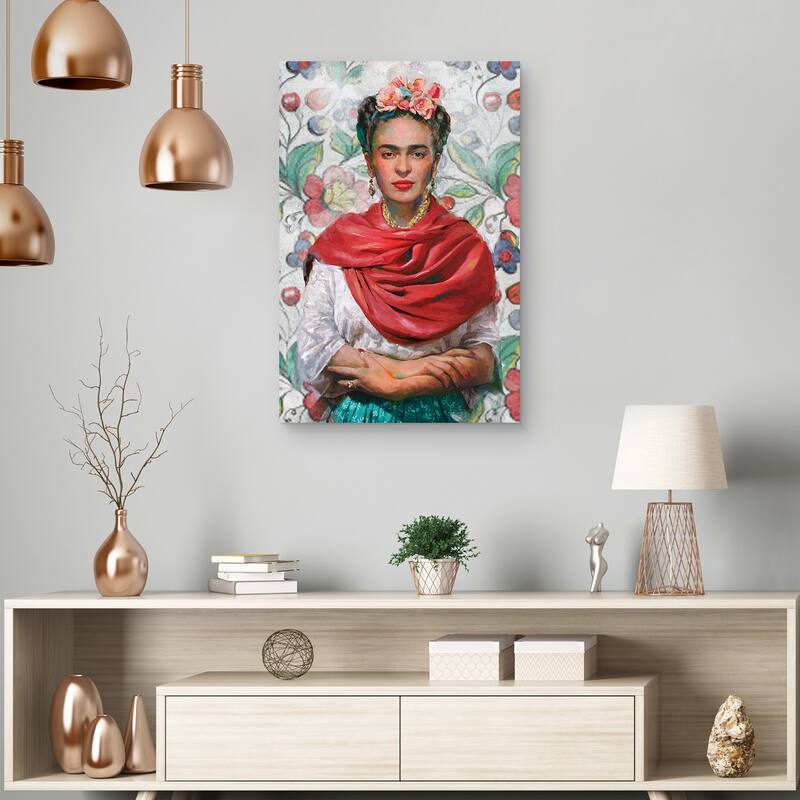 Frida Portrait by Studio Arts Canvas Art Print