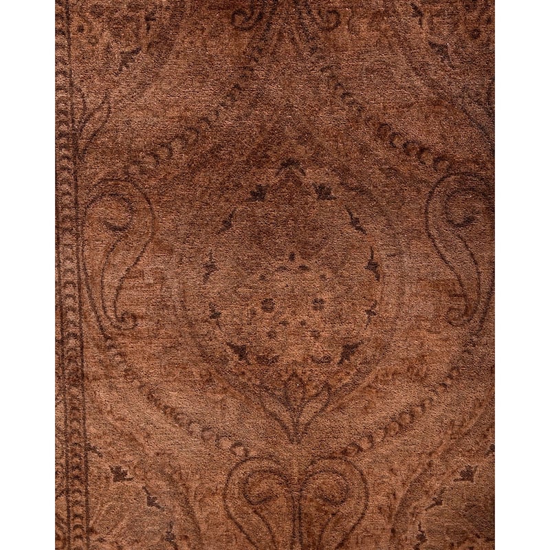 Fine Vibrance One-of-a-Kind Hand-Knotted Runner Rug - Brown, 2' 8" x 12' 4" - 2' 8" x 12' 4"