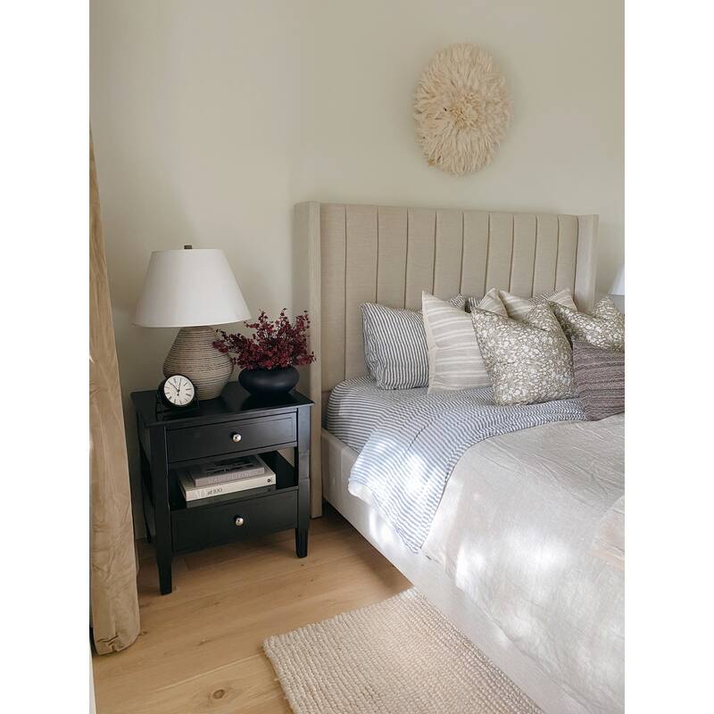 SAFAVIEH Terri Two Drawer White Nightstand