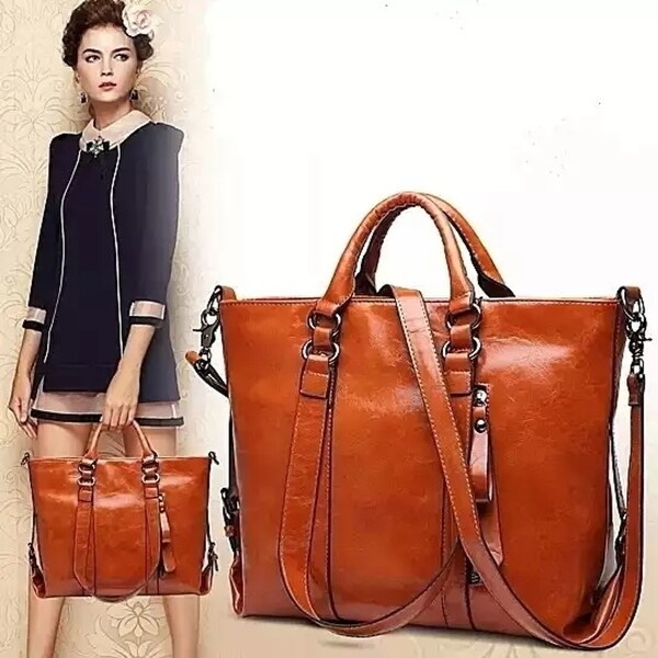 Overstock leather top purses