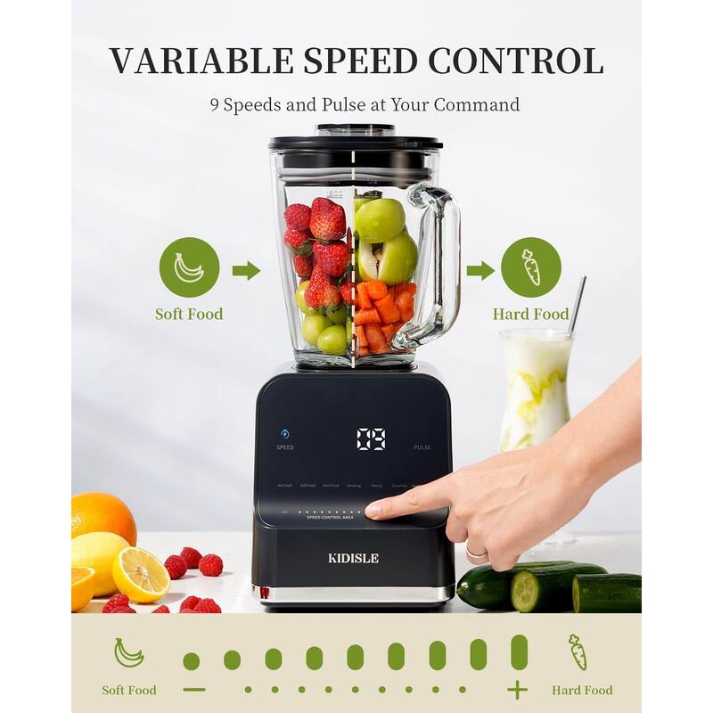 Professional Smoothie Blenders, 1200W Powerful Blender for Shakes and