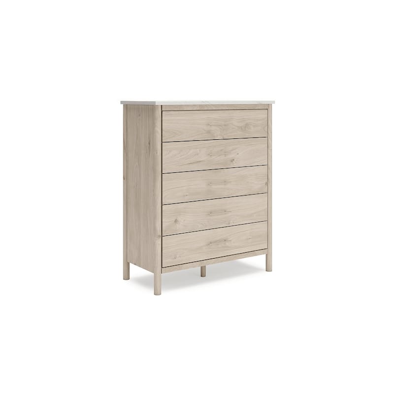 Signature Design by Ashley Cadmori Beige/White Chest of Drawers