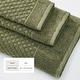 preview thumbnail 44 of 193, Linery & Co. Cotton Diamond Waffle Texture Bath Towels.