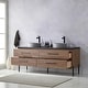 preview thumbnail 44 of 78, Trento Bath Vanity with Sintered Stone Top with Concrete Sink (C)