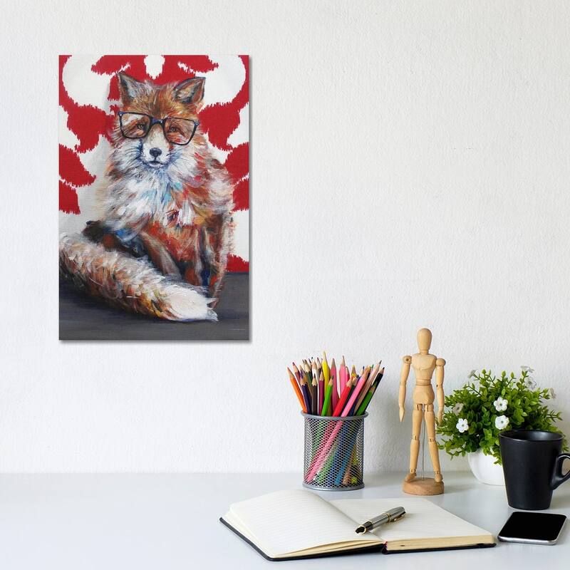 iCanvas "Foxie" by Kamdon Kreations Canvas Print - 12x8x0.75
