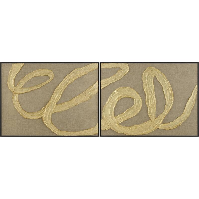 Livabliss Rubans Modern Framed Art Set of 2