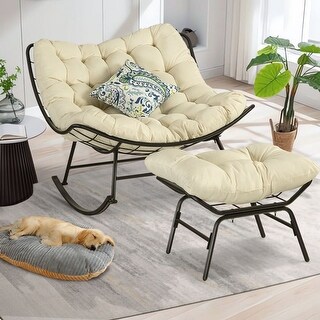 SLIDE-SIDETOP50　S-ST50 leiri hygge store Outdoor & Indoor Rocker Recliner Egg Reading Chair with