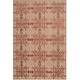 preview thumbnail 15 of 14, Martha Stewart by SAFAVIEH Tracery Silk/ Wool Rug 3'9" x 5'9" - Rose/Wood