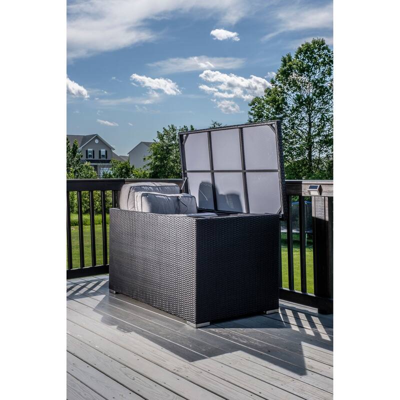 Sicuro Wicker Storage Deck Box
