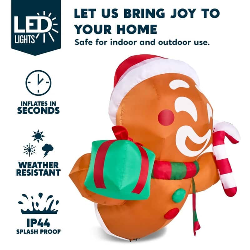 Laughing Gingerbread Man Inflatable