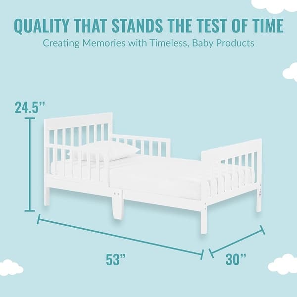dimension image slide 3 of 6, Dream On Me Finn Toddler Bed