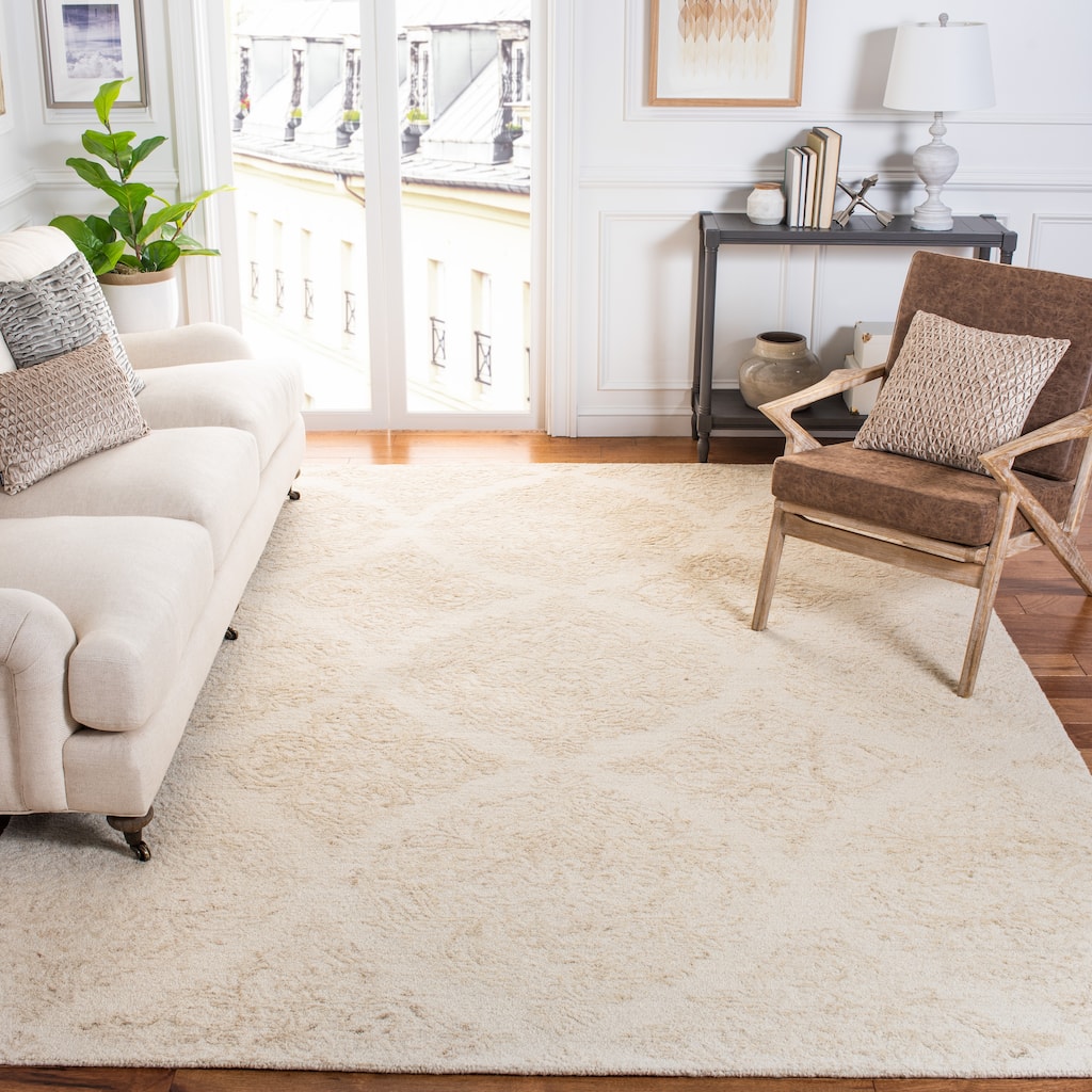 SAFAVIEH, Handmade Abstract Fridolina Modern Wool Rug