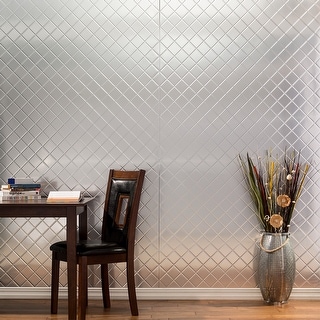 Fasade Quilted Brushed Aluminum Wall Panel (4' x 8' X.013)