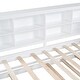 preview thumbnail 7 of 7, Wooden Twin Size DayBed with Twin Size Trundle and Storage Shelf and USB Charging Ports, White