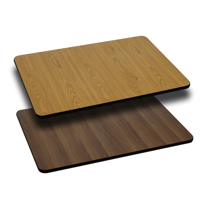 24x42 Reversible Laminate Top - Natural/Walnut