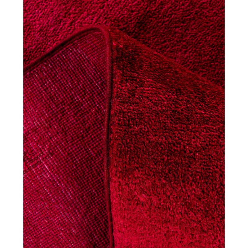 Overdyed One-of-a-Kind Hand-Knotted Area Rug - Red - 8' 1" x 10' 3"
