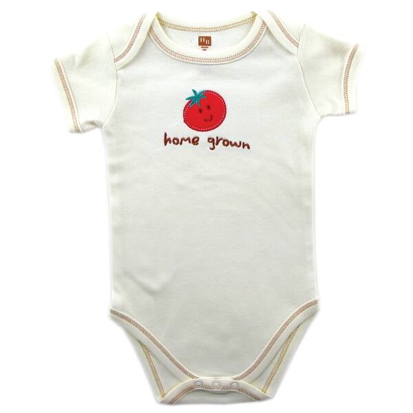 slide 1 of 1, Touched by Nature Baby Unisex Organic Cotton Bodysuits, Tomato 1-Pack 0-3 Months - Tomato 1-Pack