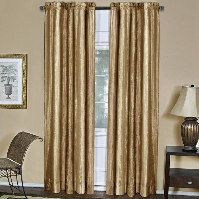 Achim Ombre-pattern Single Curtain Panel - 50x63 - 50x63 - 63 Inches - Sandstone