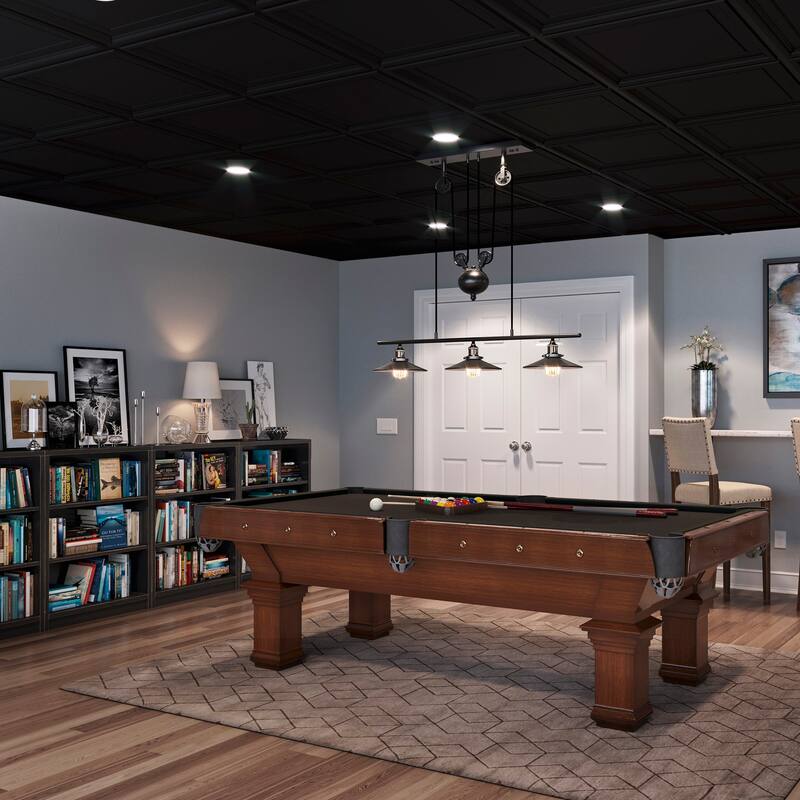 Genesis Icon Coffer Black 2 x 2ft. Lay-in Ceiling Tiles