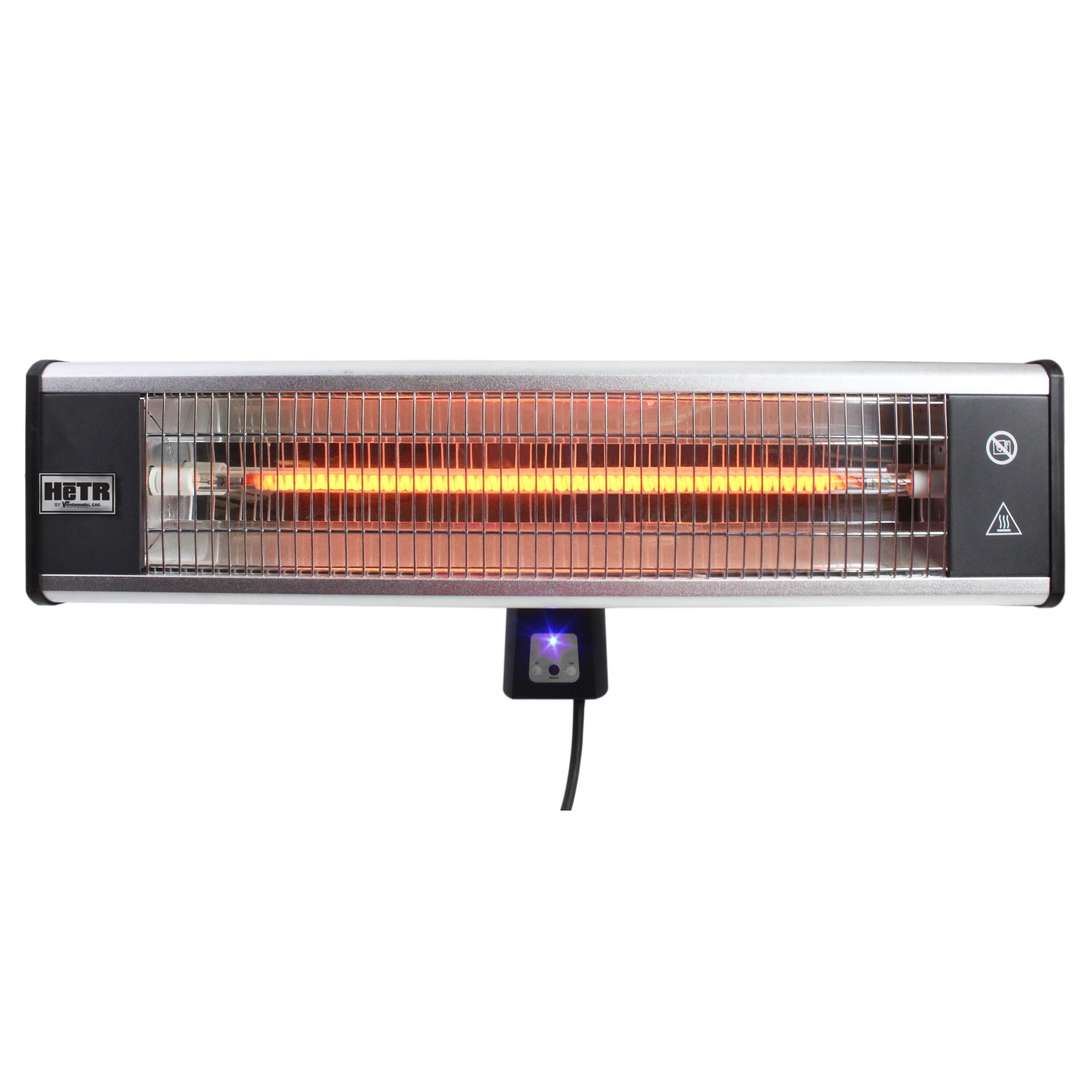 HeTR H1016UPS Outdoor-Rated Wall Mount Patio Heater with Remote Control -  Black/silver - Bed Bath u0026 Beyond - 18316218