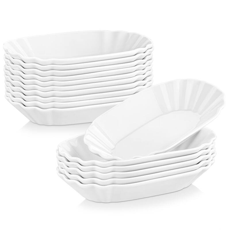 MALACASA Series Regular 7.8-Inch Porcelain Serving Dishes