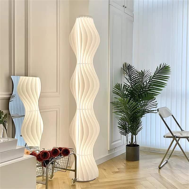 69Inch LED Column Floor Lamp with Three Color Light Adjustment
