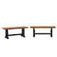 Option Oak Top with Antique Dark Denim Base