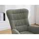 preview thumbnail 11 of 21, Teddy Upholstered Nursery Rocking Chair with High Backrest