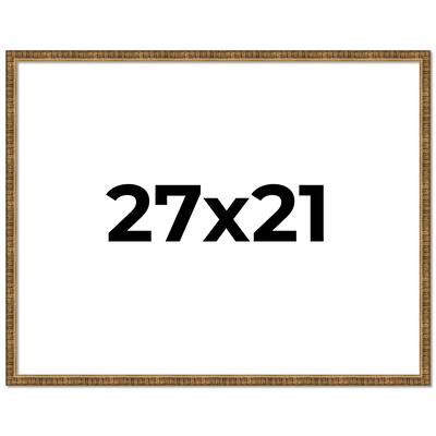 27x21 Frame Gold Kingsley Distressed Solid Wood Picture Frame Width