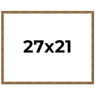 27x21 Frame Gold Solid Wood Picture Frame - Complete Modern Photo