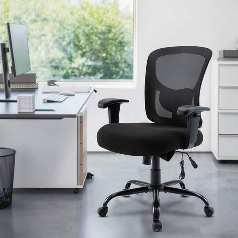 Black Mesh Task Ergonomic Office Chair