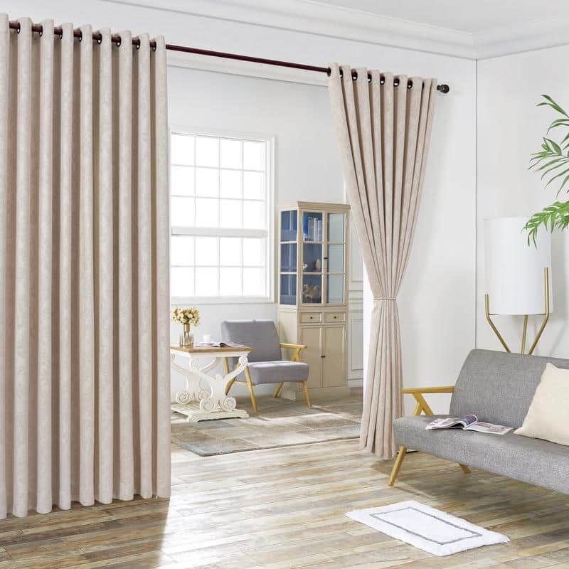 Gracewood Hollow Plakalo Embossed Thermal-weaved Blackout Grommet Drapery Curtains