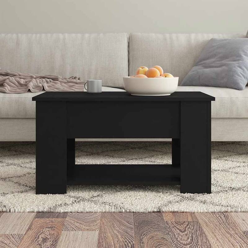 vidaXL Coffee Table Lift Top End Table Accent Side Sofa Table Engineered Wood - 31.1" x 19.3" x 16.1"
