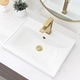 preview thumbnail 1 of 11, STYLISH 20 1/4 inch Rectangular Undermount Porcelain Bathroom Sink with two Overflow Finishes included - 20 1/4" x 16" x 6 1/4"