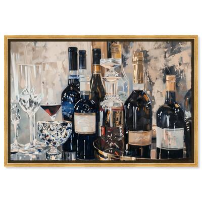Notoriart Bar Table Classics Framed Bar Cart Art For Men