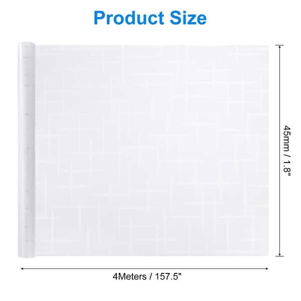 dimension image slide 2 of 3, Window Privacy Film, Window Film Cross Pattern - White