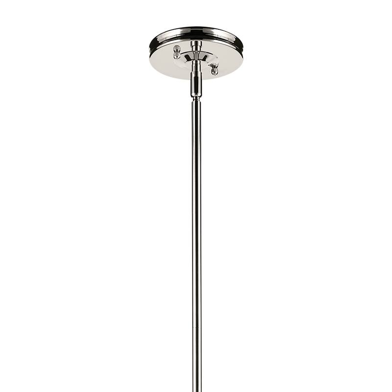 Kichler Lighting Laria 15 Inch 1 Light Pendant with Clear Glass in Polished Nickel
