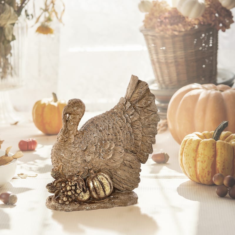 7" Resin Turkey Table Piece