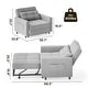 preview thumbnail 33 of 64, 3-in-1 Adjustable Sleeper Sofa Bed, Pull Out Chair Sofa, Convertible Folding Bed for Living Room