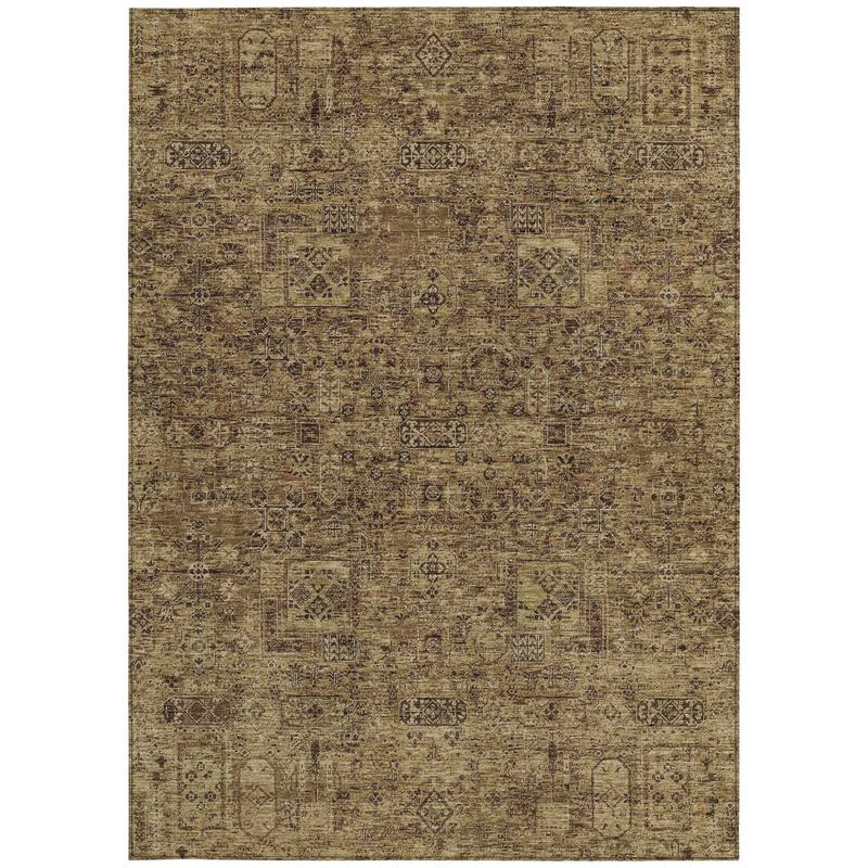 HomeRoots Floral Transitional Rectangle Outdoor Rug