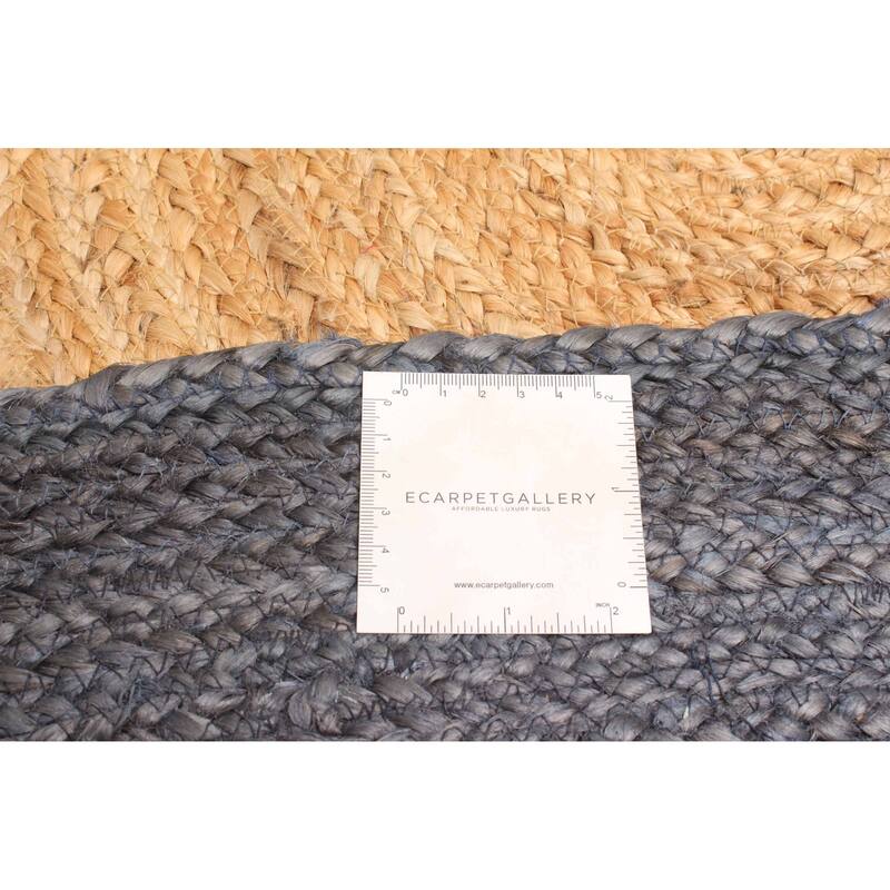 ECARPETGALLERY Braided Weave Palas Denizli Tan Jute Rug - 4'10 x 4'10