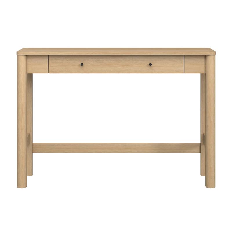 Walker Edison Modern Writing Desk with Drawer Storage