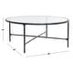preview thumbnail 13 of 39, SAFAVIEH Couture Jessa Round Metal Coffee Table - 36"W x 36"D x 15"H