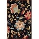 preview thumbnail 16 of 16, SAFAVIEH Handmade Four Seasons Anissa Floral Rug 3'6" x 5'6" - Black/Purple - Rectangle