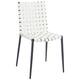 SAFAVIEH Rayne Woven Leather Dining Room Chair (Set of 2) - 15.8