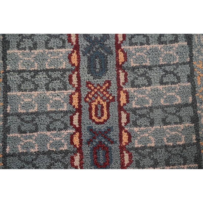 Tribal Khotan Oriental Runner Rug Wool Carpet - 2'7"x 9'11"