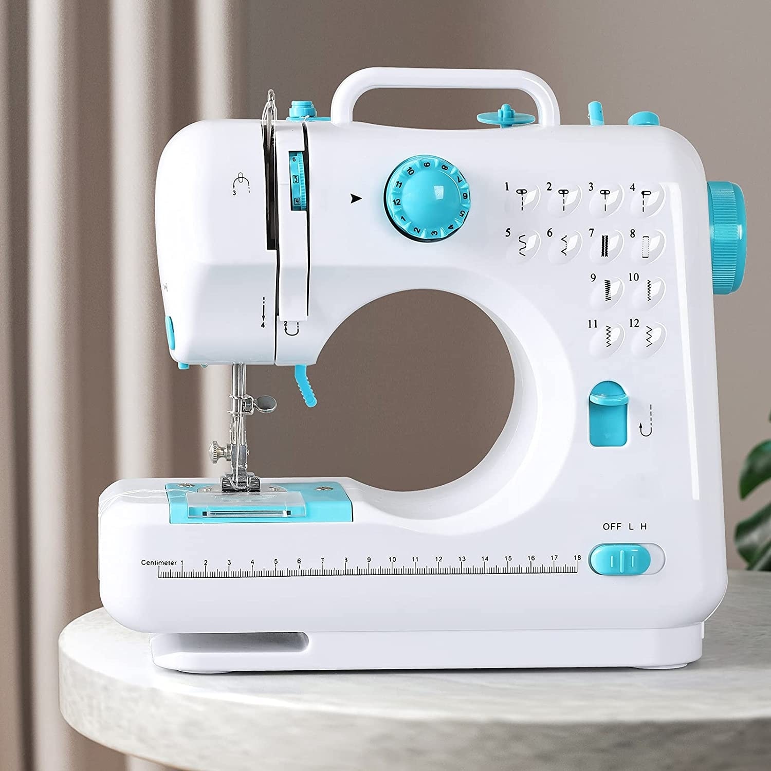 Mini Electric Sewing Machine Portable Function Sewing Machine 12 Kinds Of  Sewing Extended With A Table With A Needle Set Small Sewing Machine Compact  Sewing Machine For Beginners Speed Adjustable Reve
