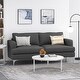 preview thumbnail 11 of 28, Dallin 3 Seater Sofa by Christopher Knight Home Silver + Charcoal