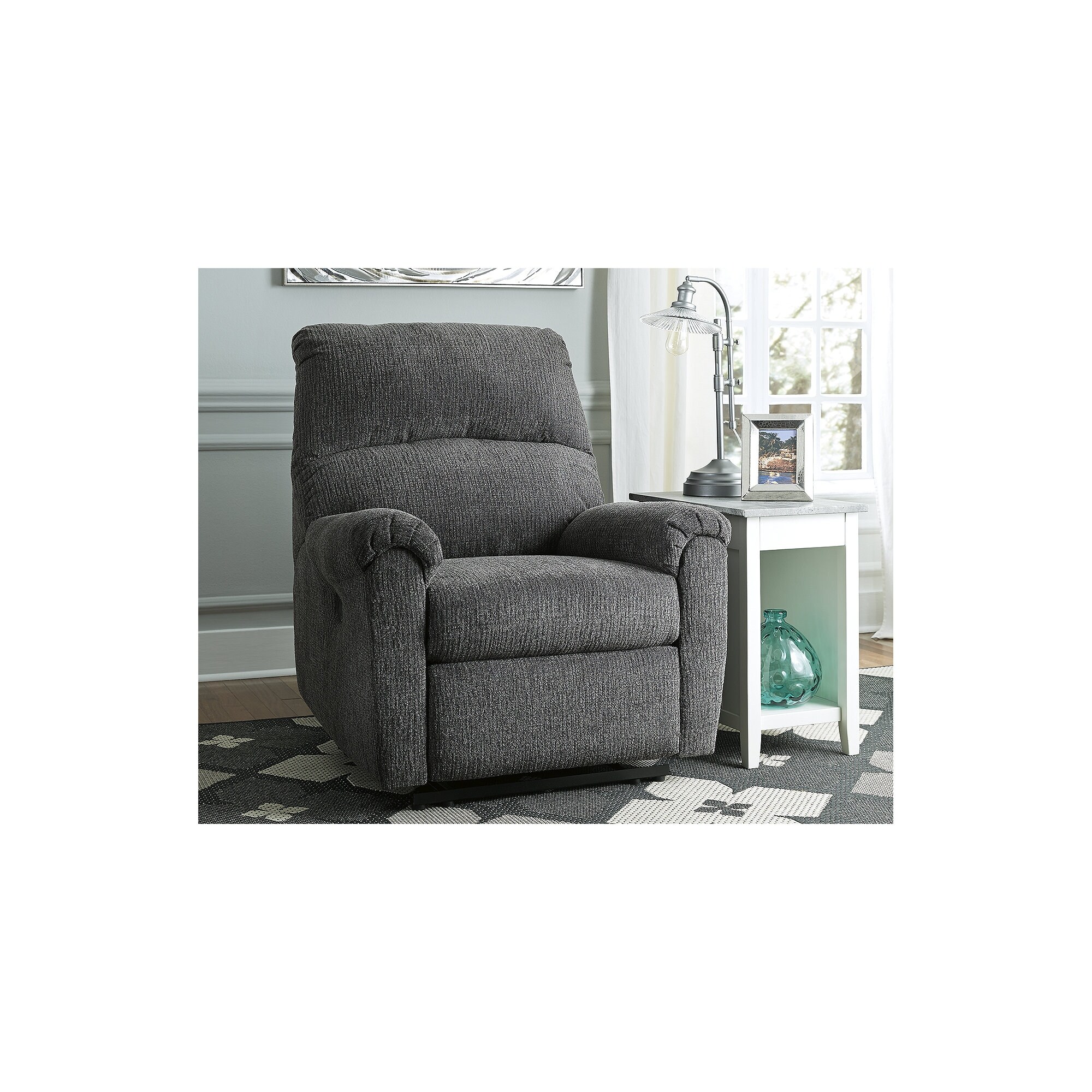 McTeer Contemporary Power Recliner Charcoal On Sale Bed Bath